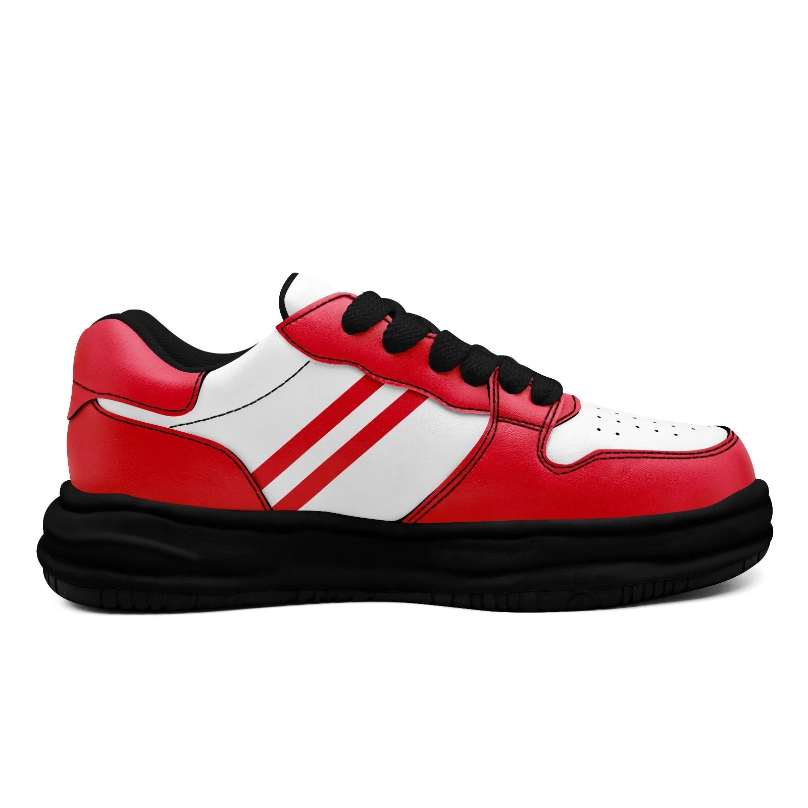 Corporate Gifts,Custom Red White Kansas City Shoes Personalized Sneaker FN032-D020389-18